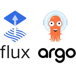 Logos of Flux and Argo