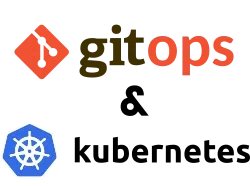 GitOps and Kubernetes logos