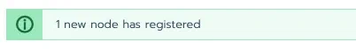 node registered