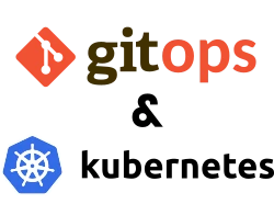 Logos de GitOps et de Kubernetes