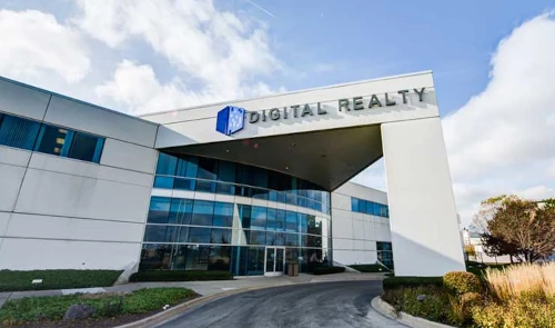 Photo of the building facade at the Digital Realty ITX6 datacenter (formerly Interxion PAR6)